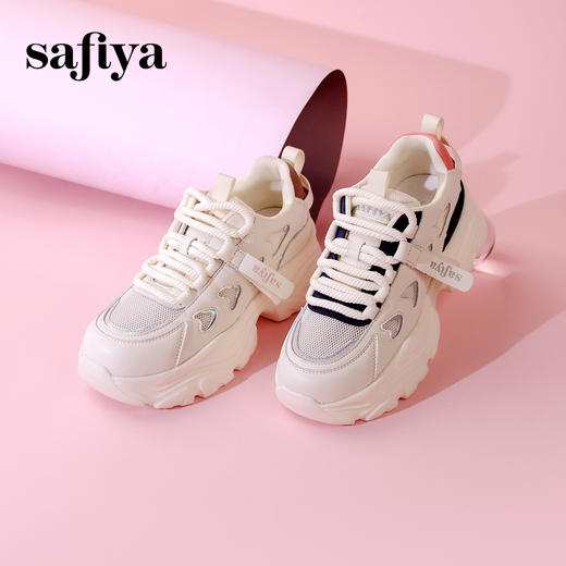 Safiya/索菲娅2024春季百搭网面透气厚底运动休闲老爹鞋 SF41112428 商品图10