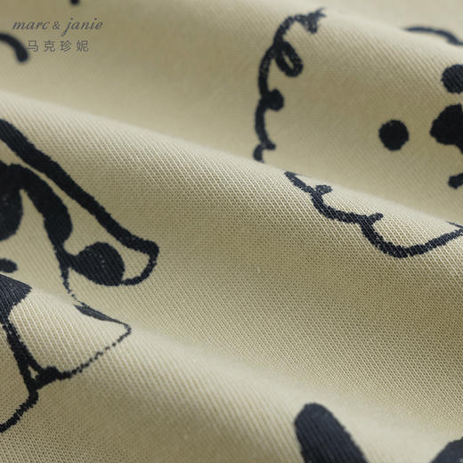 【凉感透气】马克珍妮婴儿夏装男女宝宝涂鸦无袖连体衣爬服550915 商品图4