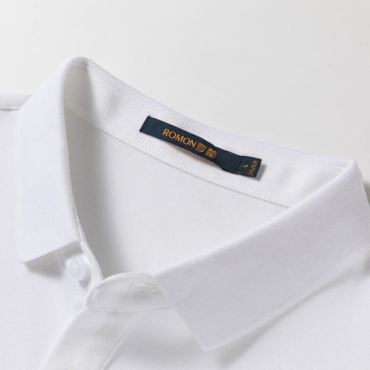 【福利款】罗蒙男士含桑蚕丝polo衫男短袖夏季薄款透气冰丝t恤男短袖 商品图5