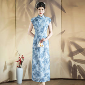 新中式气质复古，改良修身中国风旗袍KK2335