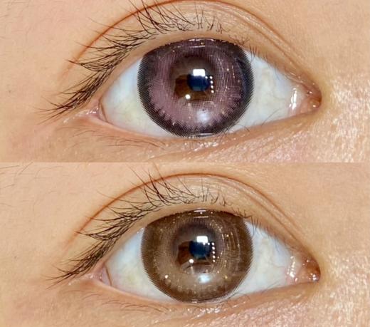 leenscolor 微醺暧昧/星河浪漫 渐变粉/棕14.5mm 年抛两片装 商品图0