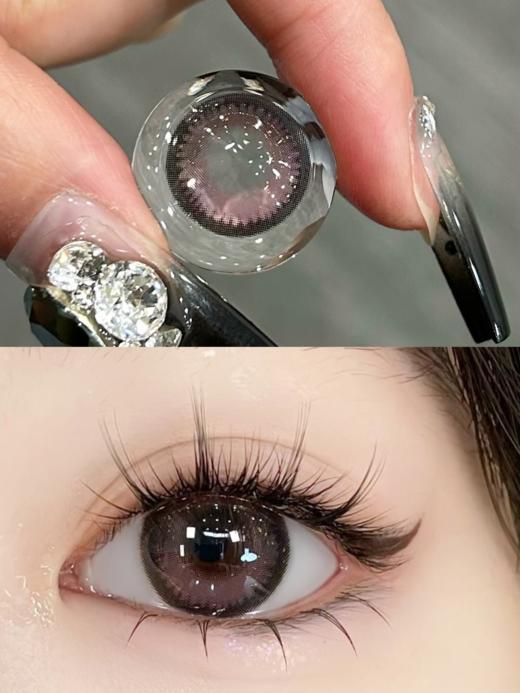 leenscolor 微醺暧昧/星河浪漫 渐变粉/棕14.5mm 年抛两片装 商品图1