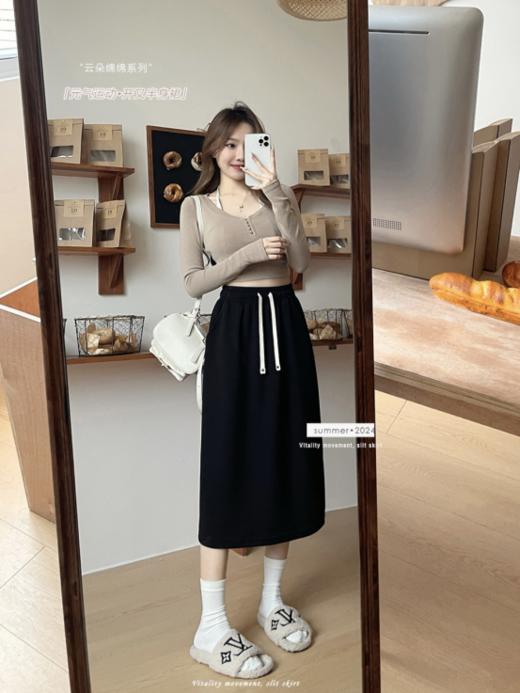 💥【骆柒柒元气 • 开叉半身裙5688】松弛感整个拿捏住了各种party😋聚会穿它稳赢满满的高级感! ⭕灵动的裙摆好显身材，太太太美了吧!+ 🌿 商品图2