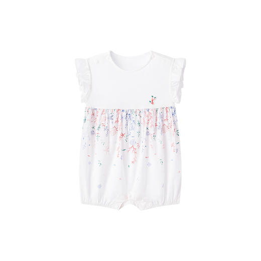 【商场同款】英氏儿童连体衣夏纯棉三防女童爬服新款婴儿衣服 商品图4