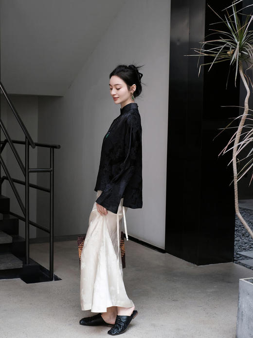 盛唐牡丹 |凤凰纹冠乐绉女上衣 商品图13