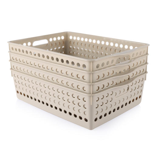 茶花  收纳盒  纳洁多用收纳方筛  颜色随机 3个装 商品图1