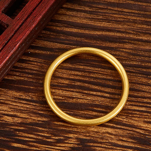 【限时克减150元】足金999 #条戒 古法光圈戒素圈实心素圈戒固口条戒圈戒线戒（面宽约1.6-2mm）(YGFJZ00001)（预售产品下单后不退款不退货不换货不补差价 商品图2