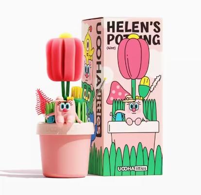 uooha越养越大的盆栽饮具清洁套装（4合1）-红花 商品图0