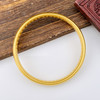 【限时克减150元元】足金 油亮 古法空心固口外光内百福手镯泥鳅背手镯(面宽约7.7-8.1mm，厚度约3.7mm)(AIGFSZ00670-2)（预售产品下单后不退款不退货不换货不补差价） 商品缩略图2