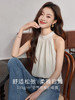 【专属特价】熙世界露肩挂脖无袖背心女外穿夏新款气质修身短款内搭吊带上衣 商品缩略图1