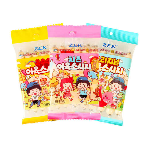 韩国zek鳕鱼肠原味/玉米味/芝士味90g 深海鳕鱼营养健康 152242/152243/152244 商品图0