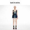 lost in echo2024春季新品设计师款鱼骨拉链酸洗牛仔马甲短裤套装 商品缩略图3