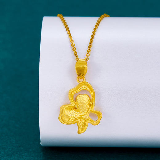 【限时克减150元】足金999.99 #九紫离火 【精品】五9黄金蝴蝶吊坠（不含链，工艺略有不同）(ACDZ00150)补差价）预售产品下单后不退款不退货不换货不补差价 商品图1