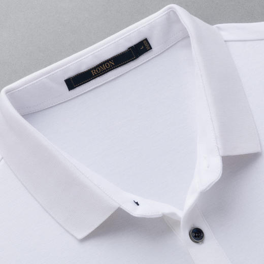 【含桑蚕丝】罗蒙男士春秋polo衫男长袖t恤男舒适男士polo衫 商品图8