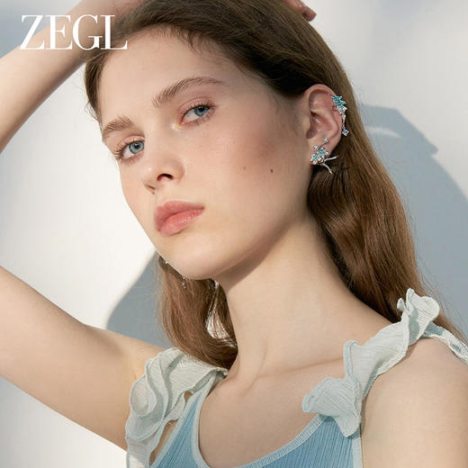 【ZEGL耳妆盘】设计师精灵之舞耳夹女无耳洞耳骨夹耳环耳钉耳饰品 商品图1