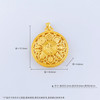 【限时克减150元】足金999.9 #八宝罗盘 #小红书 空心镂空福字八宝罗盘吊坠（面宽约30.8mm）(DZ00702-02)（预售产品下单后不退款不退货不换货不补差价） 商品缩略图4