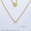 【限时克减150元】足金999.9 圆珠项链珠仔链(AF050XL00112)预售产品下单后不退款不退货不换货不补差价 商品缩略图3