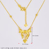 【限时克减128元】足金999 #小红书 (足金999字印)5G黄金蝴蝶结爱心间珠调节套链在逃公主套链(5GTL00155)（预售产品下单后不退款不退货不换货不补差价 商品缩略图4