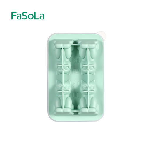 FaSoLa冰格模具食品级卡通动物按压制冰盒软硅胶家用自制冰块神器 商品图5