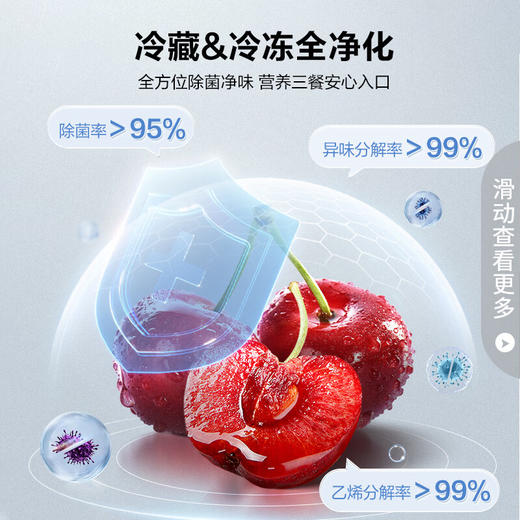 容声（Ronshen）离子净味509升变频一级能效法式多门四开门嵌入式冰箱灰色家用无霜除菌BCD-509WD18MP双循环大容量 商品图2