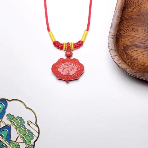 纯手编红色绳 红砂福气满满吉祥如意平安锁吊坠（成人/儿童）饰品美物 商品图2