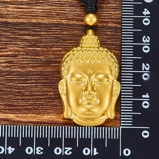 【限时克减150元元】足金999 古法空心佛头挂绳吊坠（含珠子）(YGFDZ00001-4)（预售产品下单后不退款不退货不换货不补差价）（预售产品下单后不退款不退货不换货不补差价） 商品图3