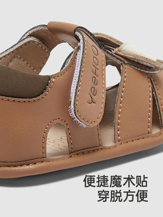 英氏儿童鞋透气男童女童防滑步前鞋2024新款凉鞋YFXFJ2Q025A 商品图4