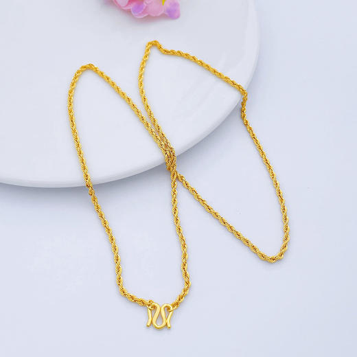 【限时克减150元】足金999.99 【精品】五9黄金真绳链项链(ACXL00001-3)补差价）补差价）预售产品下单后不退款不退货不换货不补差价 商品图2