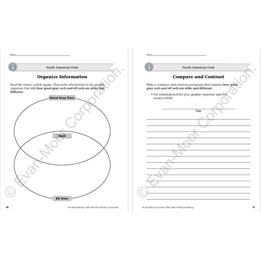 Evan-Moor Text-Based Writing Grade 2-6  写作基础 美国加州教辅 evanmoor 商品图4