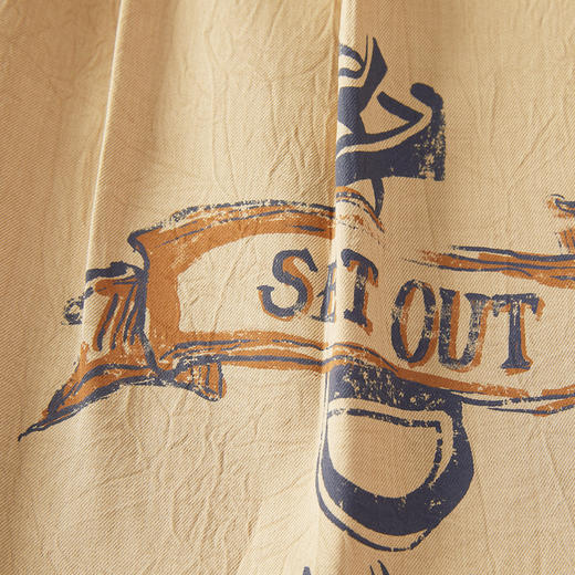 谜底裤松萝卜裤女2024年夏季新品复古时尚印花西裤长裤242MK0522 商品图3