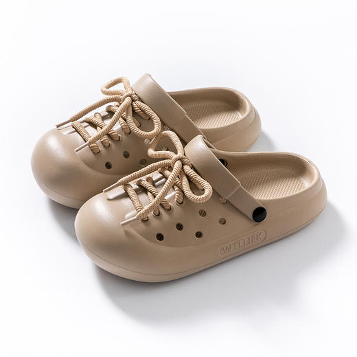 【一鞋两穿，舒适柔软！】2024新款洞洞鞋，女ins韩版EVA系带包头凉拖鞋，夏季防滑外穿沙滩-QA 商品图4