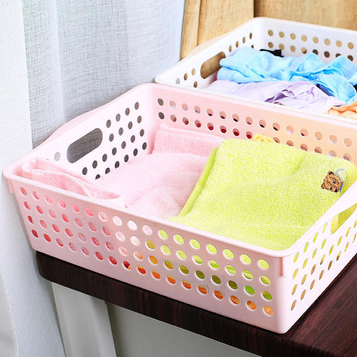 茶花  收纳盒  纳洁多用收纳方筛  颜色随机 3个装 商品图4