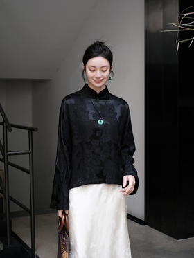 盛唐牡丹 |凤凰纹冠乐绉女上衣