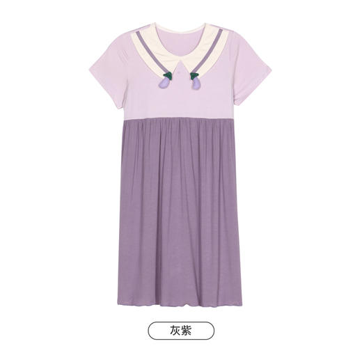 都市丽人眯雅佳生活家居春夏睡衣女童针织人棉家居服薄款短袖裙童装棉质裙装JH46A2 商品图8