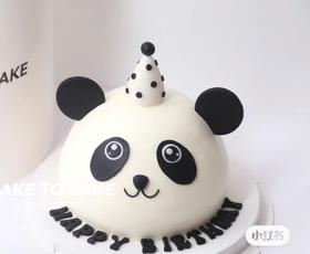 【臻品系列】---【可爱熊猫头】蛋糕