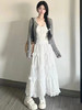 白色蛋糕裙女【春秋夏2025新款 高腰蓬蓬裙蕾丝中长款】a字法式半身裙 商品缩略图4