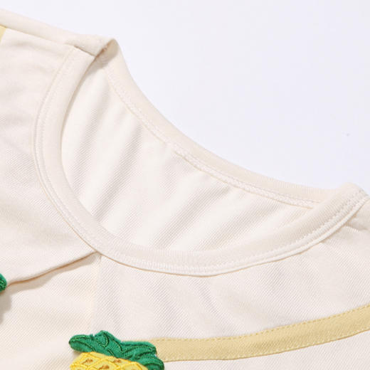 都市丽人眯雅佳生活家居春夏睡衣女童针织人棉家居服薄款短袖裙童装棉质裙装JH46A2 商品图4