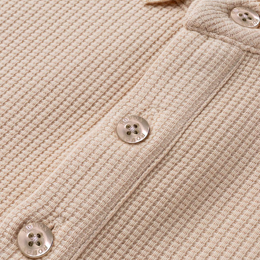 【华夫格】罗蒙男士含桑蚕丝polo衫男长袖t恤男春秋男士polo衫 商品图13