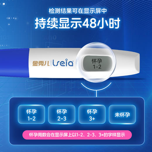金秀儿电子验孕棒 早早孕试条测孕高精准hcg怀孕周数检测笔 商品图1