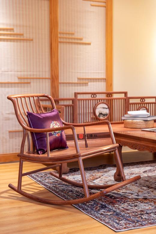 红桥红  家具严选  缅甸花梨(大果紫檀）  【悠椅  摇椅】 商品图0