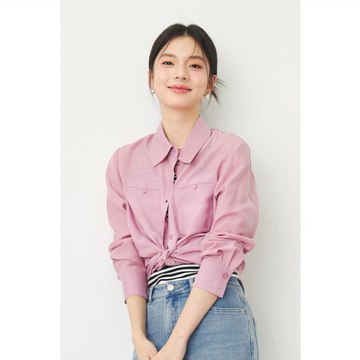 【严选】诗凡黎春基础醋酸品质衬衫SF3420551 商品图2