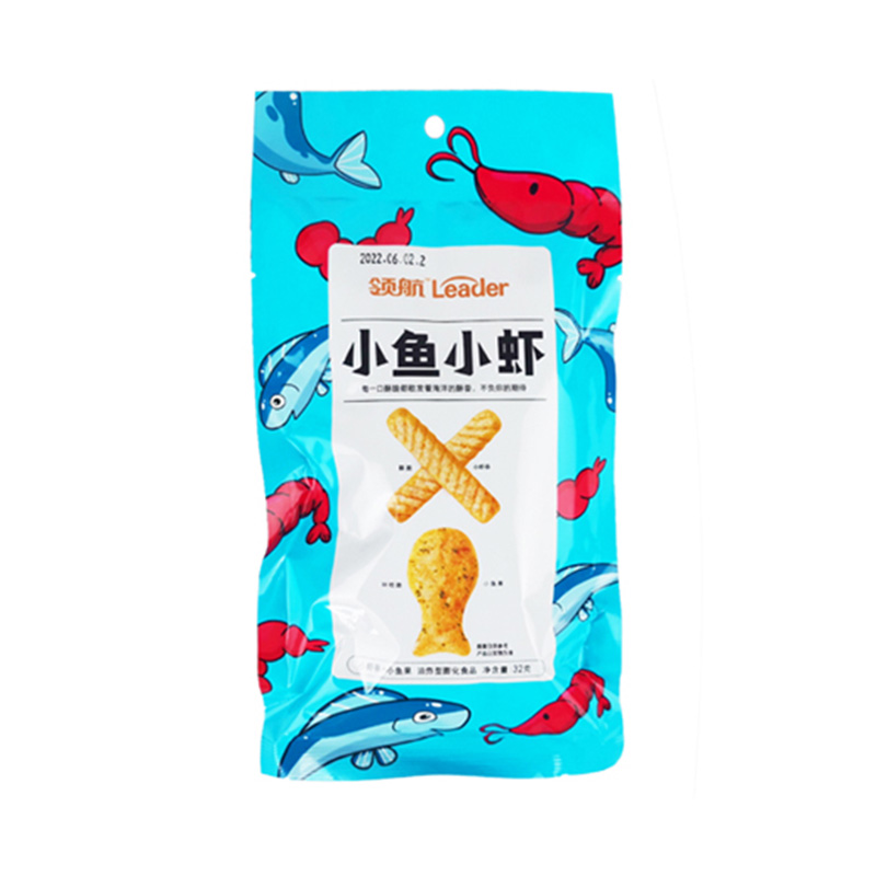 领航小鱼小虾海苔味虾条32g
