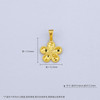 【限时克减150元】足金999.99 【精品】五9黄金实心鱼鳞五瓣花吊坠(ACDZ00302)（预售产品下单后不退款不退货不换货不补差价）（预售产品下单后不退款不退货不换货不补差价） 商品缩略图4