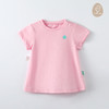【夏款针织短袖T恤】卓儿代工品牌 出口余单 女童纯棉针织短袖T恤套头衫打底衫圆领上衣 商品缩略图0