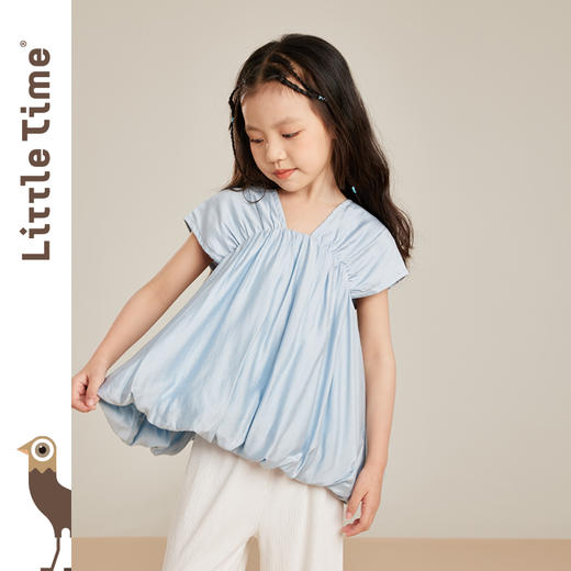 littletime女童吊带背心轻薄款2023夏季新款韩版洋气外穿短款上衣 商品图2
