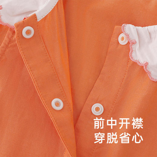 [商场同款]英氏宝宝连体衣纯棉女童夏季透气婴儿衣服新款 商品图2