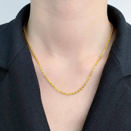 【限时克减150元】足金999.9 O字链/闪O链项链(XL00008-03)补差价）补差价）预售产品下单后不退款不退货不换货不补差价 商品图2