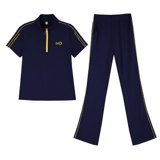 TZW-运动套装女夏季薄款短袖长裤时尚洋气大码跑步休闲两件套 商品图5