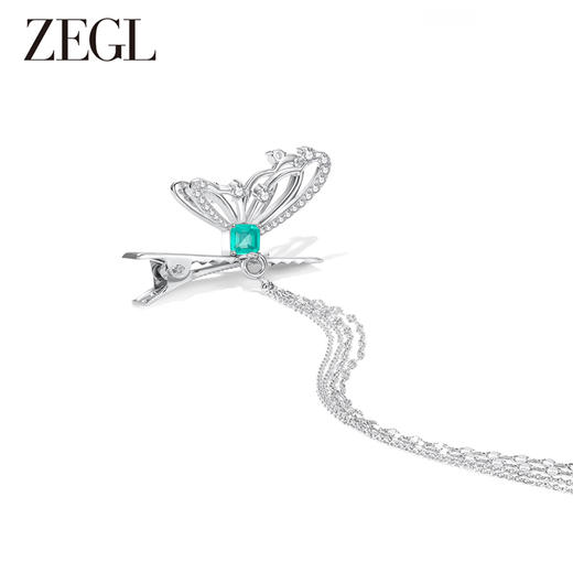 ZEGL设计师精灵之舞流苏蝴蝶发夹边夹侧边发卡女2024新款头饰发饰 商品图5