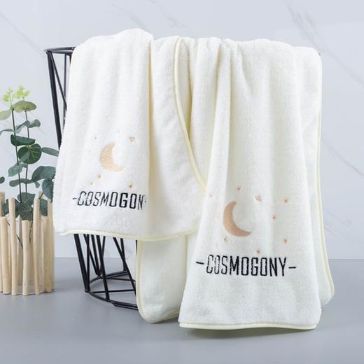 【米安多月亮刺绣浴巾套装】29.9三件套！加大加宽 吸水性强 月亮刺绣 亲肤柔软 吸湿速干 牢固锁边 商品图6